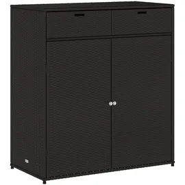 vidaXL Gartenschrank 105 x 55 x 113 cm Schwarz