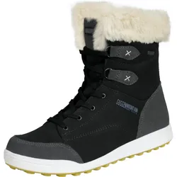 GUGGEN Mountain HPC56 Damen Winterstiefel Echtleder mit Kunstfell wasserdicht 38