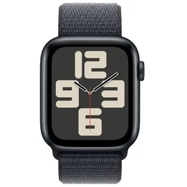 Apple Watch SE 2024 GPS 44 mm Aluminiumgehäuse Mitternacht, Sport Loop Tinte