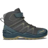 Lowa Maddox Warm GTX Mid Kinder Petrol/Senf 39