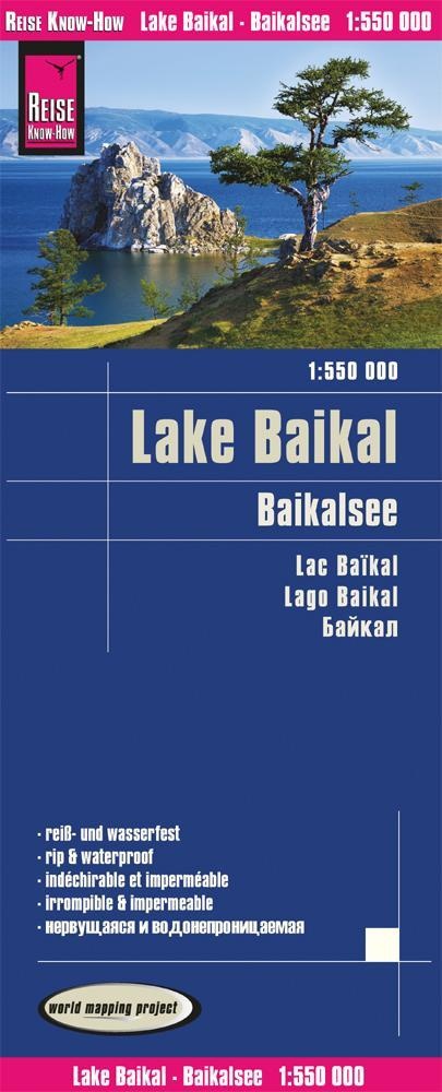 Reise Know-How Landkarte Baikalsee / Lake Baikal (1:550.000) - Peter Rump  Karte (im Sinne von Landkarte)