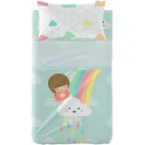 happyfriday Happynois Rainbow Bettwäsche-Set für Babybett, Mehrfarbig, 2-teilig