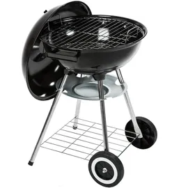 Tectake tectake® Kugelgrill, mit 2 Rädern, mit Ablage, Ø 41,5 cm