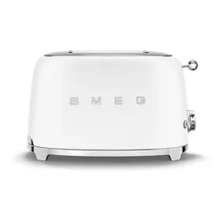 SMEG TSF01WHMEU, 2 Scheibe(n), Weiß, Kunststoff, Edelstahl, Tasten, Niveau, Dreh