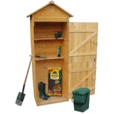 Xxl Gerätehaus Geräteschuppen Gartenschrank Mit Spitzdach, Aus Holz, 79 X 49 X 190 Cm, Geräteschrank Gartenhaus - Melko