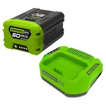 Greenworks 60V 2Ah Akku und Universal-Ladegerät GSK60B2