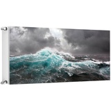 Tmk ArtDeko Heizkörperabdeckung Magnetisch Dekorativer Sichtschutz Energiesparend Magnet Heizkörperabdeckung, Heizkörperverkleidung 100x60cm, Holz