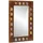 vidaXL Badezimmer Spiegel Walnuss 50 x 70 x 2,5 cm Massivholz Mango