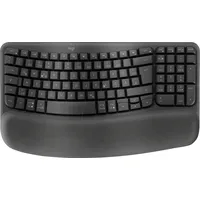 LOGITECH WKFB SW - Funk-Tastatur, ergonomisch, Logi Bolt/Bluetooth, schwarz