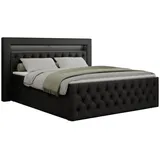 MKS Boxbett, GOLD-9 Led, 120/200 Schwarz Kunstleder - H3