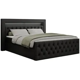MKS Boxbett, GOLD-9 Led, 120/200 Schwarz Kunstleder - H3