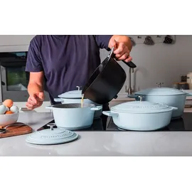 masterclass Gussaluminium-Auflaufform, himmelblau, 24 cm, 4 Liter, Geschenkbox