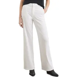 Weite Jeans MARC O'POLO, Damen, Gr. 28, Länge 32, weiß, Denim/Jeans, Obermaterial: 80% Baumwolle, 15% Lyocell, 3% Elastomultiester, 2% Elasthan, casual, Jeans, Model Luma wide