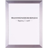 Rahmendesign24 FramesFactory Holz-Bilderrahmen Wall 42x59,4 cm (A2) silber