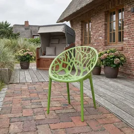 CLP Gartenstuhl Hope Sessel 59 x 59 x 80 cm grün 2 St.