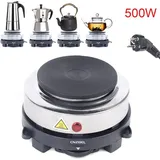 Gojoy - 6-Gänge Elektroofen Mini Elektrische Kochplatte Camping Einzelkochfeld 500W