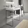Duravit DuraSquare 86,5x45cm, bodenstehend, schwarz matt