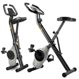 TREX SPORT Heimtrainer Fahrrad klappbar TX-340XB BRIZ | Hometrainer Fahrrad | 10 Widerstandsstufen, 6 Sitzhöhen, App-Steuerung, 100 kg belastbar (GRAY MARBLE)