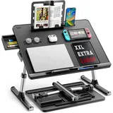 LuxusKollektion Laptoptisch Laptop Tisch 60 * 45cm groß Desktop Multifunktion Bett Höhen Winkel