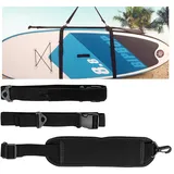 YIDM Sup Tragegurt Verstellbarer Surfboard Strap Tragegurt für SUP Board, Surfbrett Schultergurt, Kajak Tragegurt, Sup Tragegurt Verstellbarer Surfboard Strap für Kajak Surfboard Kanu SUP (Schwarz)