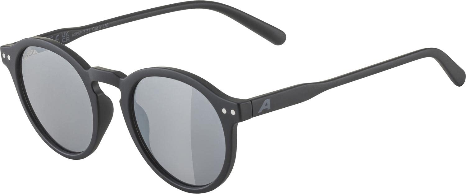 Alpina Unisex - Erwachsene, SNEEK Sonnenbrille, black matt/black, One Size