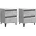 vidaXL Nachtschrank 2 Stk. 40 x 35 x 50 cm Grau