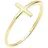 Elli Ring Kreuz Trend Geo Minimal in Gold | Gr.: 58