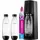 Sodastream Terra black + 2 PET-Flaschen 1 l + Zylinder