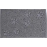 LIONTO Katzentoilette Vorleger 32x45 cm Grau