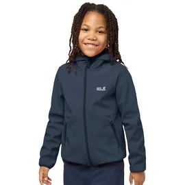 Jack Wolfskin Fourwinds Kids Softshelljacke Blau 176