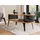 Mirjan24 Couchtisch Roenni Oval, Wohnzimmer Kaffeetisch, Beine und Seiten aus Stahl (Farbe: Schwarz / Eiche Craft Gold) - Braun