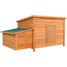 Wiltec Hühnerstall 1360 x 740 x 700 mm rotbraun