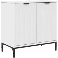 VidaXL Badezimmer Waschbecken Schrank mit Tür Weiß 60,5 x