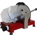 Celme - BETA 250 Aufschnittmaschine - Antihaft-Stahl - 250 mm Klinge - 41 × 51 × 35 cm - Professionelle Präzision und Haltbarkeit - ROT - Rot
