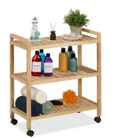 Relaxdays Badregal, Holz, HxBxT: 72 x 65 x 31