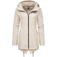 Ragwear Damen, weiche Strickjacke Übergangsjacke mit Teddy-Fleece Wingi Melange