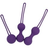 AMAZBEE Beckenbodentrainer für frau Silikon Kegel liebeskugeln 3er Set Beckenbodentraining Stärkung der Vaginalmuskulatur,For prenatal and postnatal sexspielzeug (Purple)