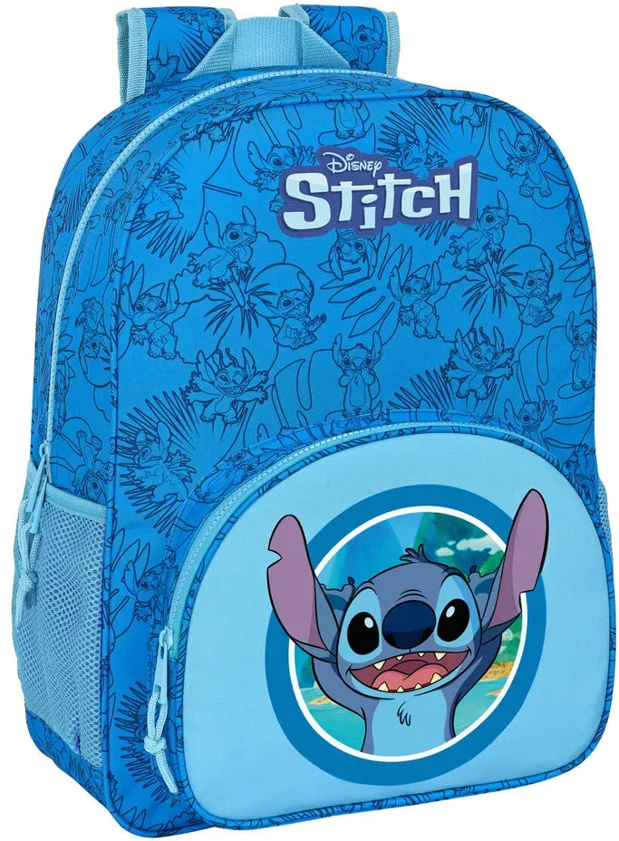 Schulrucksack Stitch Blau 33 x 42 x Schulrucksack Stitch – Blau, 33 x 42 x 14 cm, ergonomisch und trolleykompatibel cm