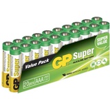 GP Batteries Super Micro (AAA)-Batterie Alkali-Mangan 1.5V 20St.