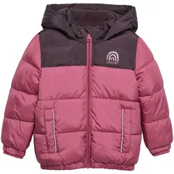 Outdoorjacke S.OLIVER JUNIOR Gr. 128, lila (lilac/pink) Mädchen Jacken mit Kapuze