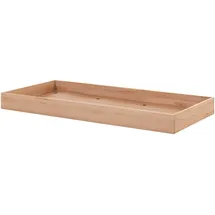 Vipack Bettschubkasten VIPACK "auf Rollen, einfach Bedienung, einsetzbar bei Betten der Serie Forrest", buche natur, B:195,2cm H:17,5cm T:94cm, Massivholz, Schubladen, Bettschubkasten, als gelegentliches Zusatzbett oder als Stauraumfunktion einsetzbar