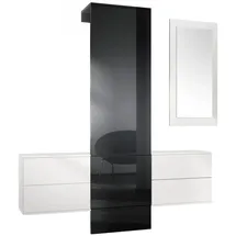Vladon Carlton Set 2 Garderobe 105 x 193 x 35 cm grau