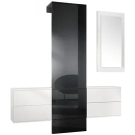 Vladon Carlton Set 2 Garderobe 105 x 193 x 35 cm grau