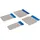 Silverline 427734 Edelstahl-Federspachtel, 4-tlg. Satz 50, 80, 100 u. 120 mm