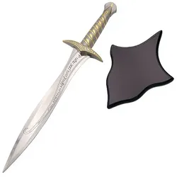 Hobbit Dolch Delux mit Wandschild