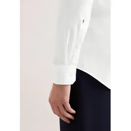 Seidensticker Businesshemd "Schwarze Rose", Herren, Gr. L (41), normale Ärmellängen, weiß, 100% Baumwolle, unifarben, slim fit, 2-Knopf-Manschette, Hemden, Slim 1/1 Kentkragen Uni