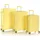 HEYS Pastel Koffer-Set 3-tlg. gelb