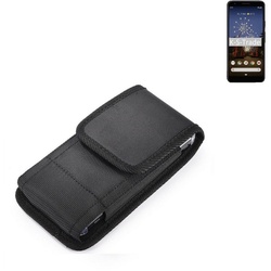 K-S-Trade Kameratasche für Google Pixel 3a, Holster Gürteltasche Holster Gürtel Tasche wasserabweisend Handy schwarz