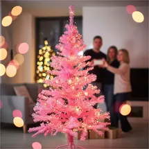 Gravidus Pinker Weihnachtsbaum 150 cm mit Metallständer 440 Zweigen