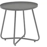 Dehner Beistelltisch Ibiza, ca. Ø 45 cm, Höhe ca. 45 cm, Stahl, pulverbeschichtet, anthrazit